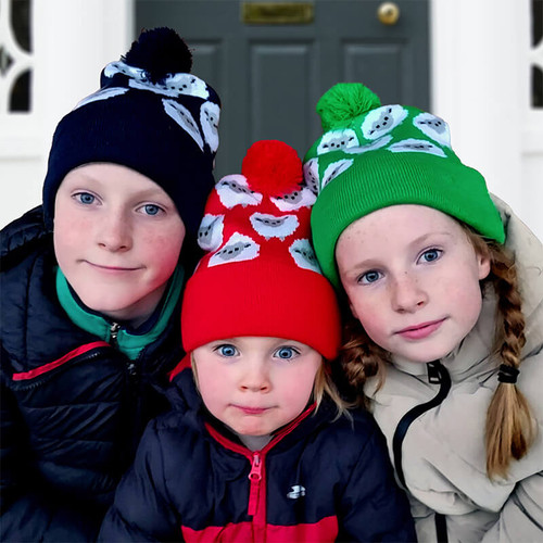T7653-OS Kids Irish Knit Sheep Hat ShamrockGift.com
