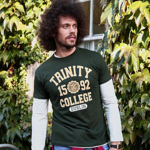 TRIN1000 Trinity College Green T Shirt ShamrockGift.com