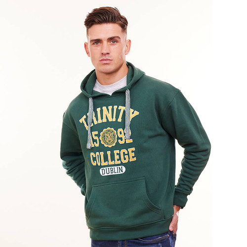 TRIN5065 Green Trinity College Dublin Hoodie ShamrockGift.com