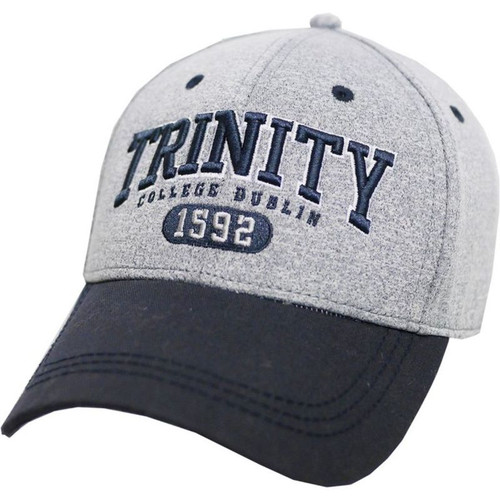 TRIN6006-OS Grey Trinity College Men's Baseball Cap  ShamrockGift.com