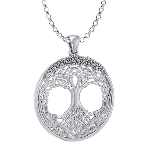 Celtic Tree of Life Silver Pendant PS-TPD03544 Shamrockgift.com